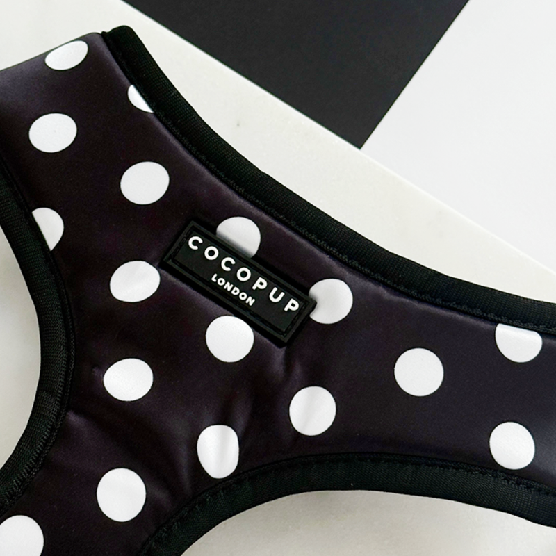 Black Polka Dot Dog Accessories