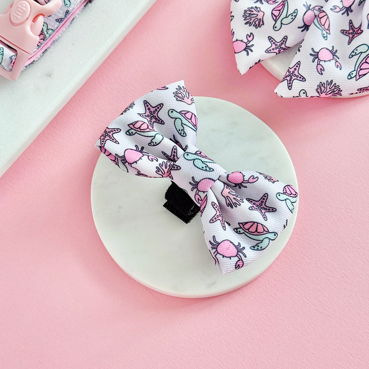 Pawcific Pink Reef Bow Tie
