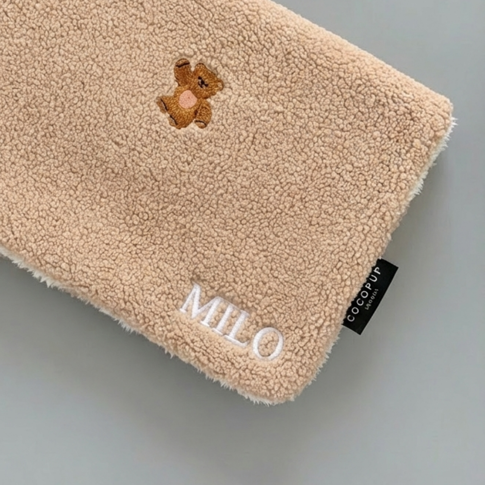 PERSONALISED Blanket - Theo Embroidered Teddy