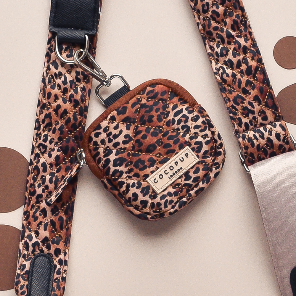 Treat Pouch - Quilted Leopard Pup