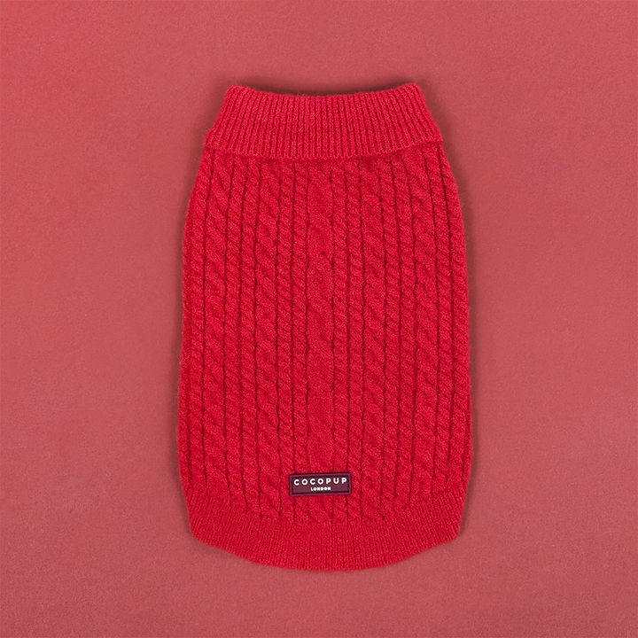Jumper - Cable Knit Mulled Wine