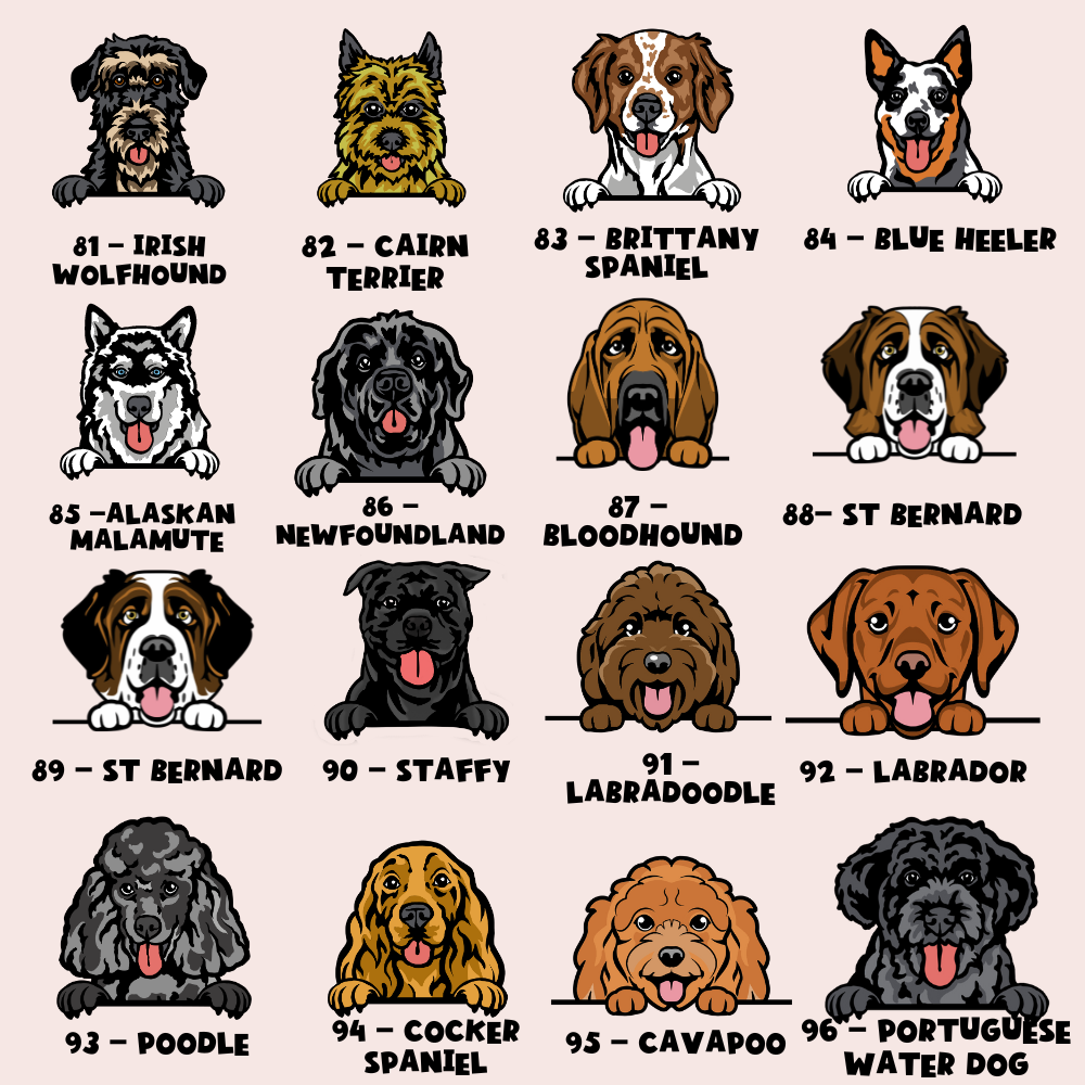 Personalised Dog Cartoon ID Tag - Amalfi Lemon