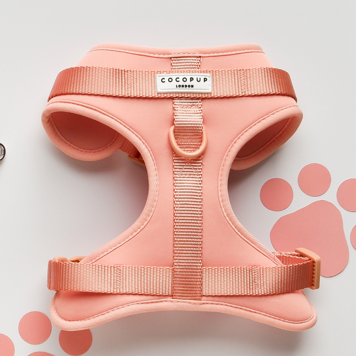 NAKD Adjustable Neck Harness - Peach Floof