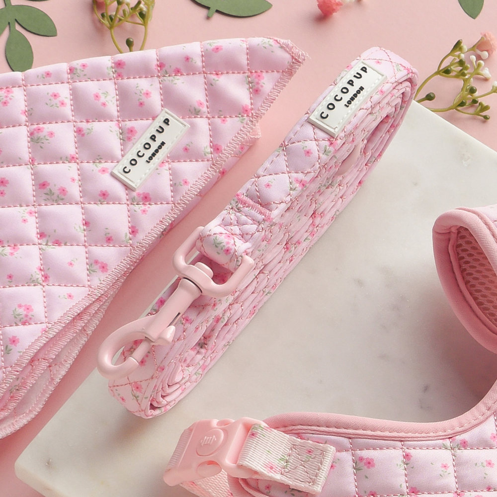 Quilted Ditsy Floral Pink Lead