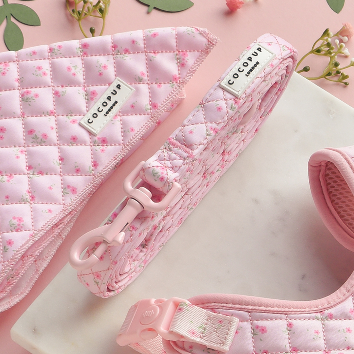 Quilted Ditsy Floral Pink Lead