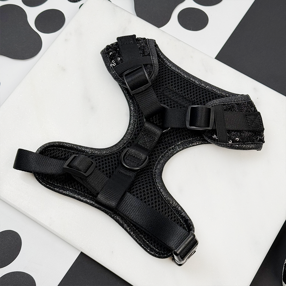 Limited Edition Sparkle Season Black Adjustable Neck HARNESS