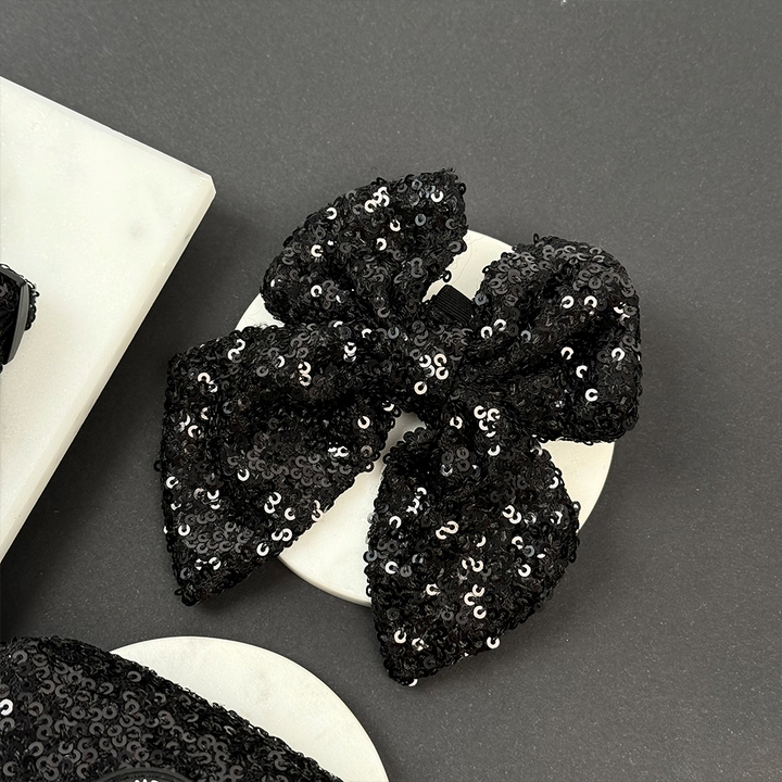 Limited Edition Sparkle Season Black Sailor Bow Tie