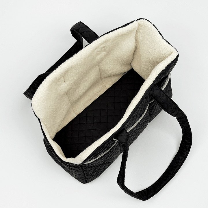 Dog Carrier - Quilted Black