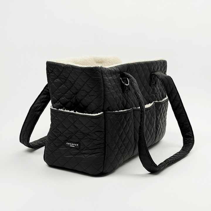 Dog Carrier - Quilted Black