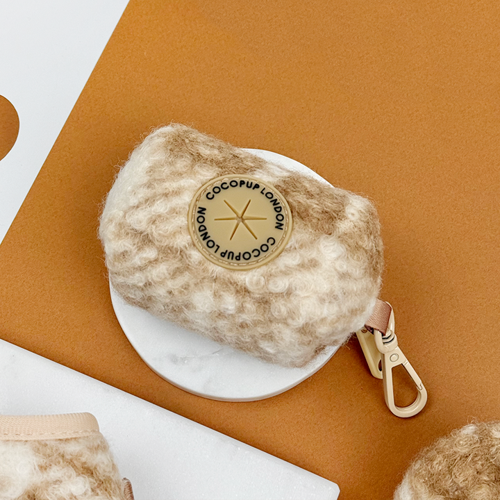 Highland Fleece Poop Bag Holder - Oatmeal