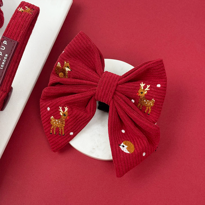 Holly Jolly Trails Sailor Bow Tie