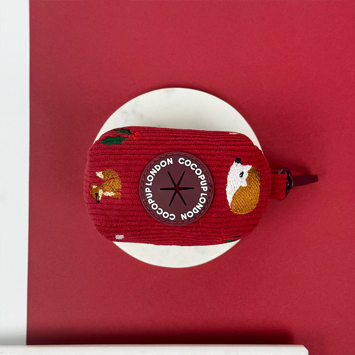 Holly Jolly Trails Poop Bag Holder