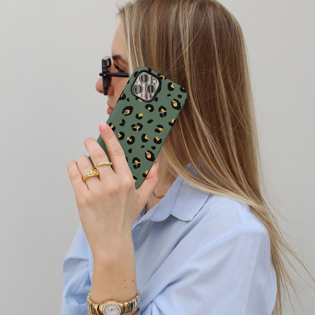 Tough Phone Case - Khaki Leopard