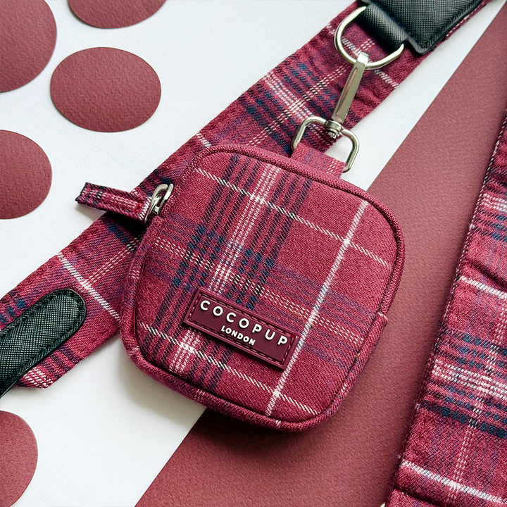 Treat Pouch - Mulberry Plaid