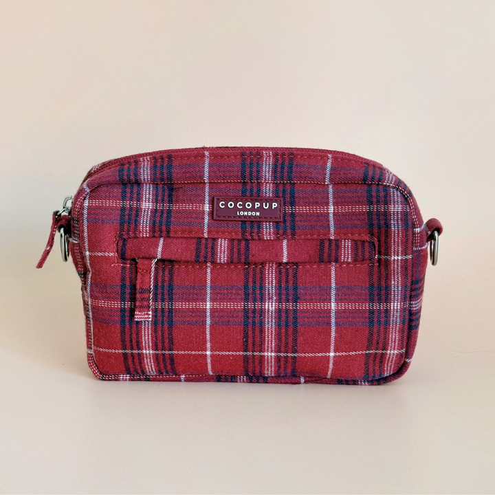 Dog Walking Bag - Mulberry Plaid