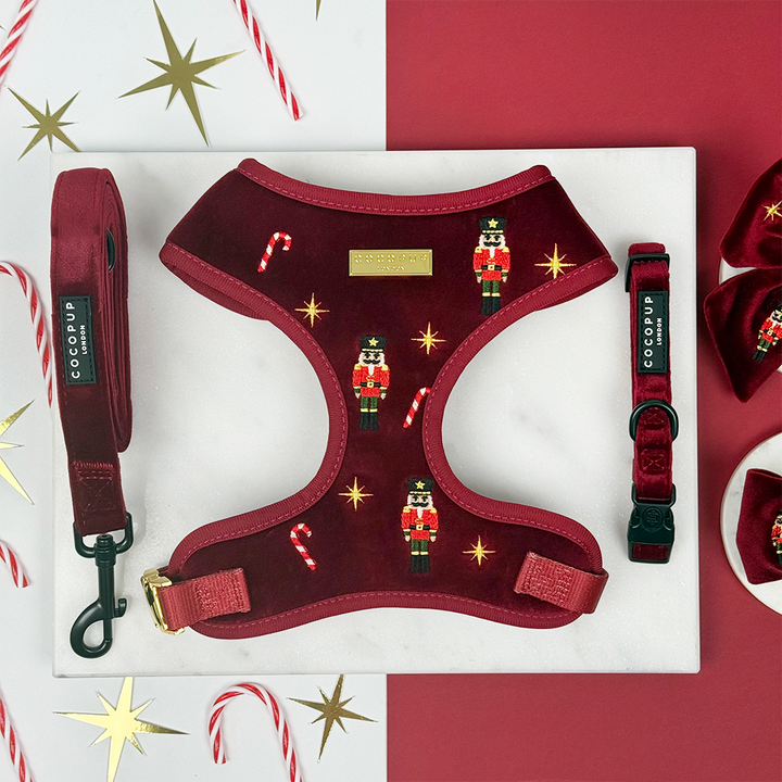 The Muttcracker Adjustable Neck Harness, Lead & Collar Bundle