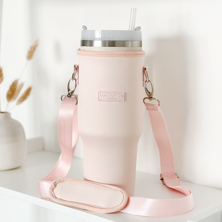 Marshmallow Pink Tumbler Carry Case by Coconut Lane