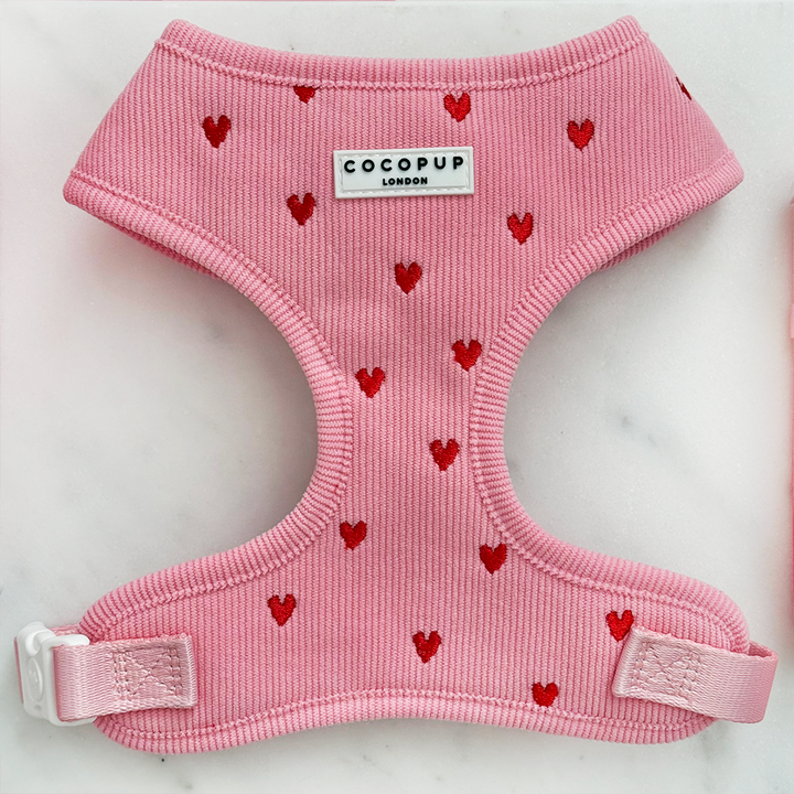 Pink Heartstrings Cord Adjustable Neck HARNESS