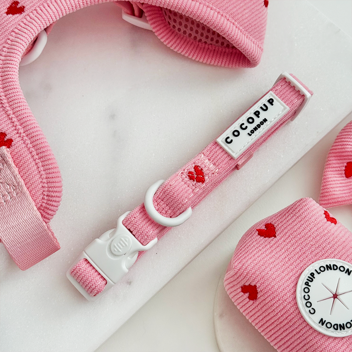 Pink Heartstrings Cord COLLAR
