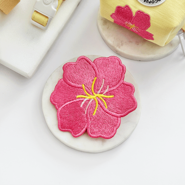 Pink Hibiscus Collar Flower