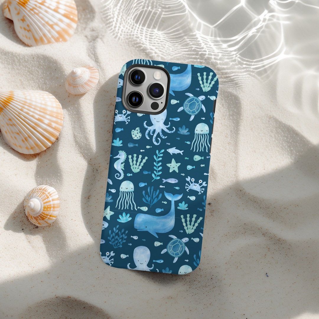Tough Phone Case - Sea Life Pawty