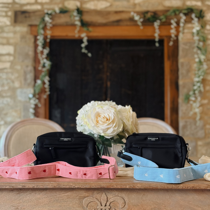 Dog Walking Black Bag Bundle - Blue Heartstrings Cord