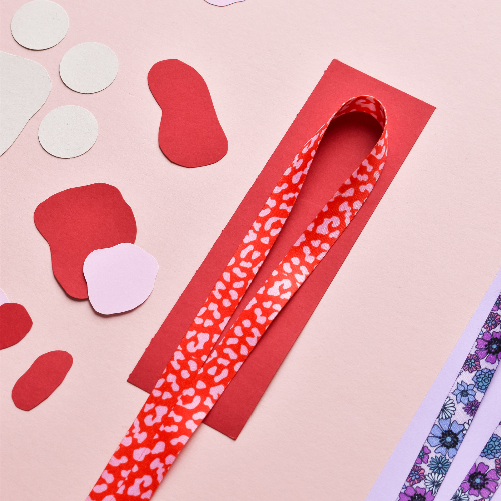 Lanyard - Red & Pink Leopard